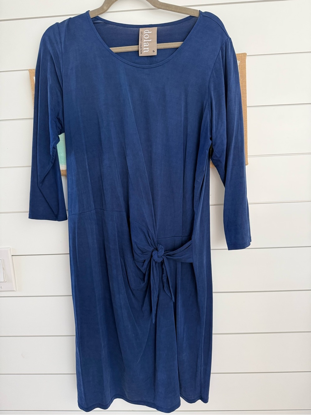 Anthropologie Dolan Left Coast Collection size medium blue like silk dress